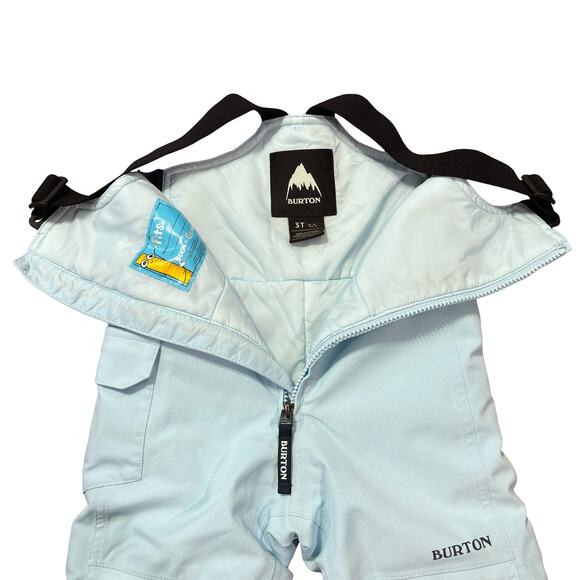 Burton Maven Snow Bib Aqua Room to Grow Bib Pants Toddler Youth 3T - Picture 3 of 11